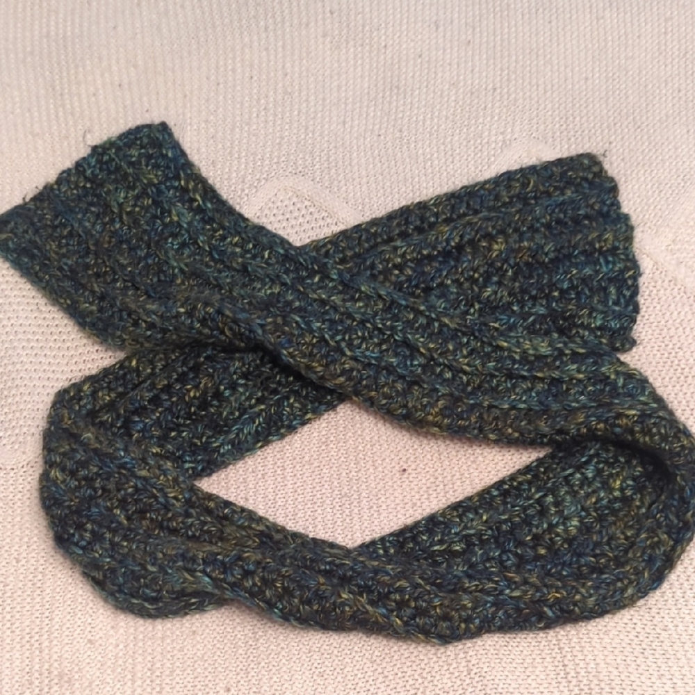 Handmade Knit Infinity Scarf